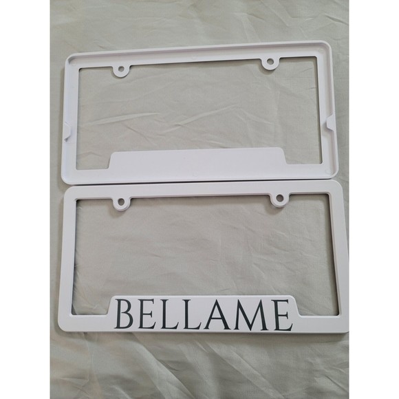 NEW Bellame License Plate Frames, Set of 2 - Picture 2 of 3